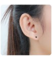 Gold Plated Stud Earring 3 mm Dot Shape ST-01-GP